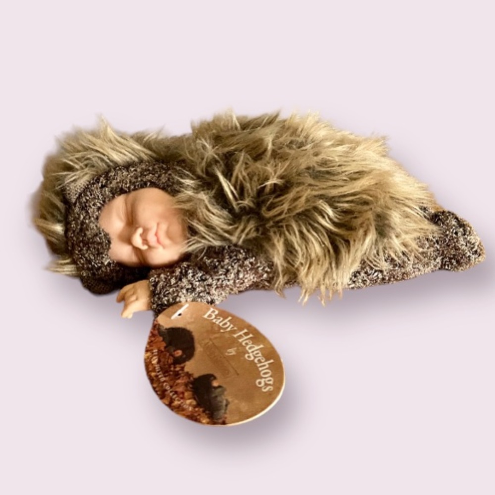 Vintage Anne Geddes Baby Hedgehogs Doll